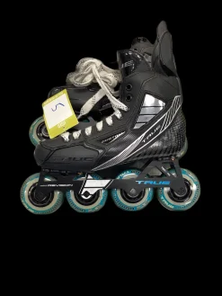 Used TRUE CUSTOM Roller Hockey Skates Black Junior 05