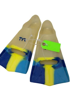 Used TYR Stryker Silicone Size 6-7 Swim Fins MD