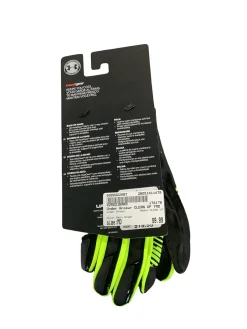 Used Under Armour CLEAN UP BB/SB Batting Gloves Neon Green MD