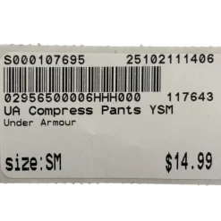 Used Under Armour Compress Pants Youth Small