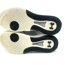 Used Under Armour HIGHLIGHT ACE VB Shoes Adult White And Black Senior 10