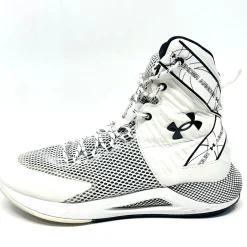Used Under Armour HIGHLIGHT ACE VB Shoes Adult White And Black Senior 10