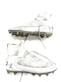 Used Under Armour LAX Cleats Mens White Senior 11