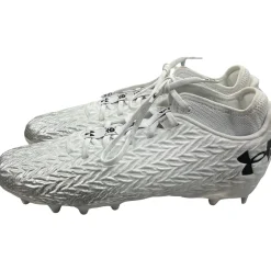 Used Under Armour LAX Cleats Mens White Senior 12