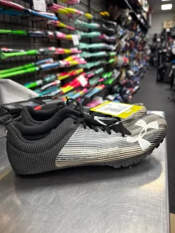 Used Under Armour RACING Track & Field Cleats Adult Black Senior 11.5