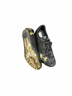Used Under Armour Track & Field Cleats Adult Black Senior 11