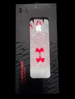 Used Under Armour UA SPOTLIGHT ULTRA GLUEGRIP XL FB Gloves Pink And White XL