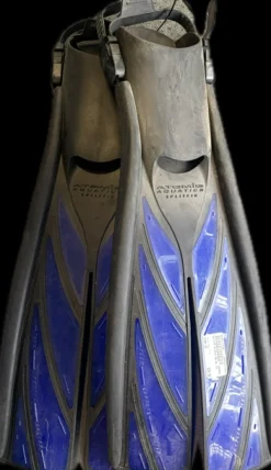 Used Underwater Fins Navy Blue LG