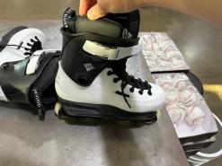 Used UNIVERSAL SKATE DESIGN SWAY TEAM 57 Senior Aggressive Skates White Senior 9
