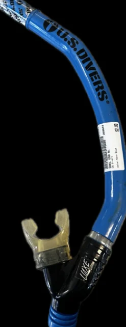 Used US Divers Underwater Snorkel Navy Blue
