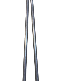 Used USA SILVER WHITE POLES Mens XC Ski Poles White 130 cm / 52 in