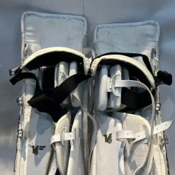 Used Vaughn BLACK/WHITE Goalie Leg Pads Inter White 31 1/2