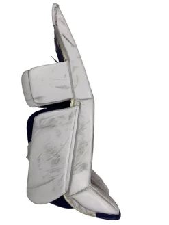 Used Vaughn SLR Goalie Leg Pads Senior White/Red/Blue