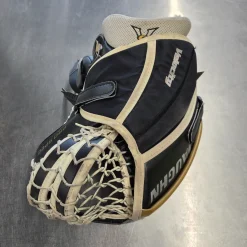 Used Vaughn V5 7800 GOALIE CATCH Senior Goalie Catcher Black And White