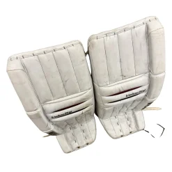 Used Vaughn VELOCITY 7600 V4 Goalie Leg Pads Senior White 34