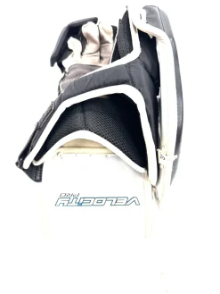 Used Vaughn VELOCITY PRO Senior Goalie Blocker White