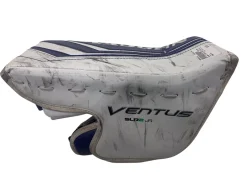 Used Vaughn VENTUS SLR2 Junior Goalie Blocker White/Blue