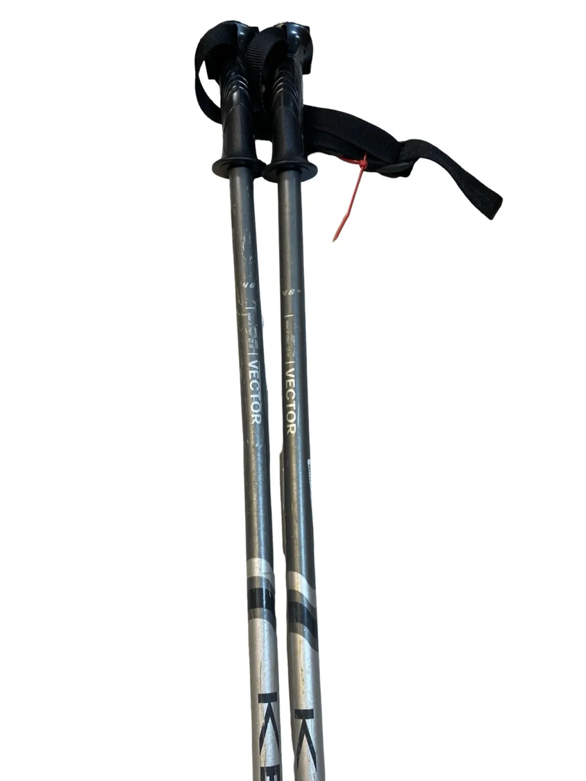 Used VECTOR Mens DH Ski Pole Grey 115 cm / 46 in