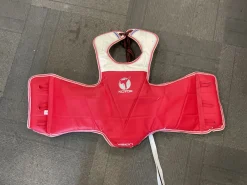 Used Vision KOTOX Martial Arts Chest Guard White/Red/Navy MD