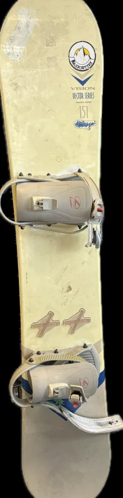 Used Vision WHT Womens Snowboard Only White 151 cm