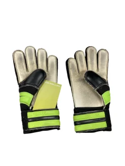 Used Vizari AVIO Soccer Goalie Gloves Black And Neon Green 7
