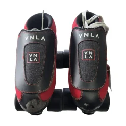 Used VNLA CODE RED ROLLER SKATES 6M/7W Senior Roller Quad Skates Red Senior 6