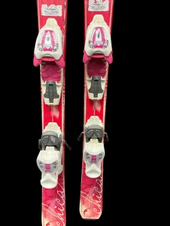 Used Volkl CHICA Girls DH Ski/Binding Red 110 cm