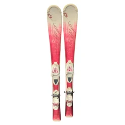 Used Volkl CHICA Girls DH Ski/Binding Pink 110 cm