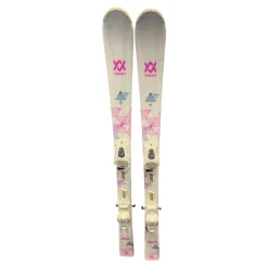 Used Volkl CHICA Girls DH Ski/Binding White 130 cm