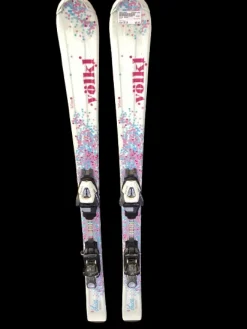 Used Volkl CHICA Girls DH Ski/Binding White 130 cm