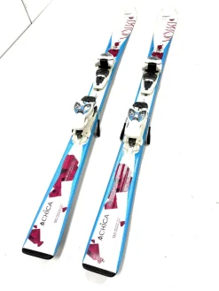Used Volkl CHICA Girls DH Ski/Binding White 130 cm