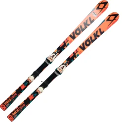 Used Volkl RACE TOUR Womens Down Hill Ski/Binding Yellow 171 cm