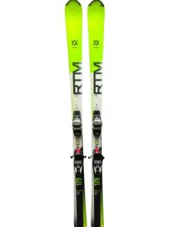 Used Volkl RTM 8.0 Mens Skis Only Neon Green 179 cm