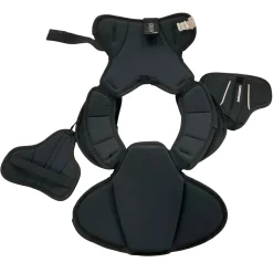 Used Warrior BURN Lacrosse Shoulder Pads Black LG