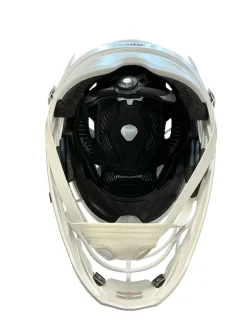 Used Warrior BURN Lacrosse Helmet White MD