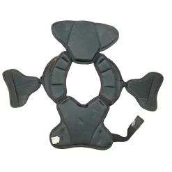 Used Warrior BURN NEXT LAX SHOULDER PADS Lacrosse Shoulder Pads Black LG