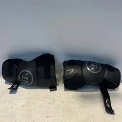 Used Warrior BURN NEXT Lacrosse Arm Pads/Guards Black Youth