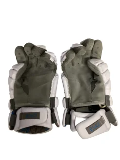 Used Warrior EVO Lacrosse Gloves Mens White MD