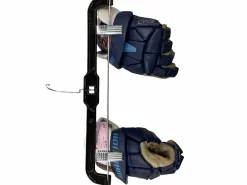 Used Warrior EVO Lacrosse Gloves Junior Navy Blue SM