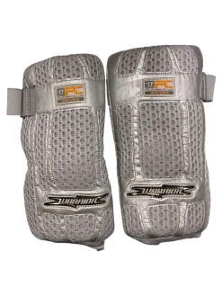 Used Warrior PLAYER CLUB Lacrosse Arm Pads/Guards Silver MD