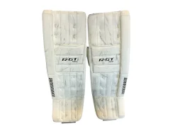Used Warrior RIGUAL GT SR Goalie Leg Pads Senior White 37