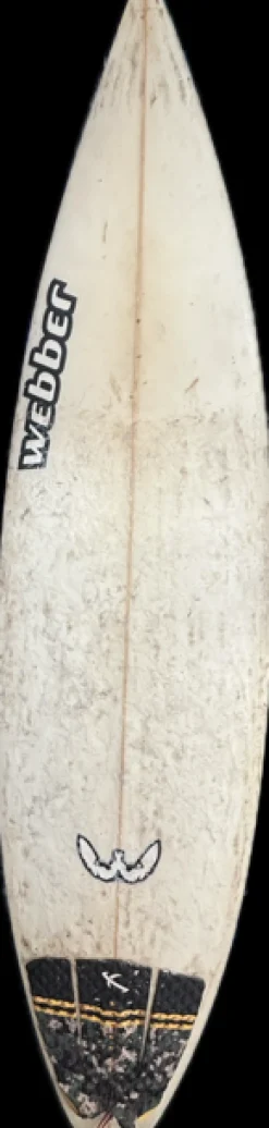 Used WEBER Surfboard White 6Ft