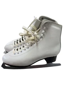 Used WHITE FIGURE SKATE Mens Figure Skate White Senior 8