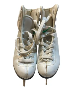 Used WHITE SIZE 13K SKATES Girls Figure Skate White Youth 13.0