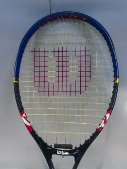 Used Wilson COURT ZONE 27IN Adult Tennis Racquet Navy Blue 4 3/8"