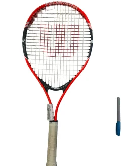 Used Wilson FEDERER 25 Adult Tennis Racquet Red 3 3/8"