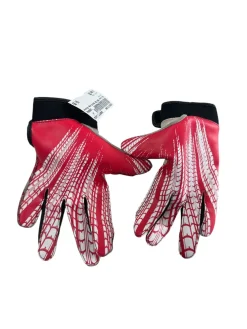 Used Wilson Football Gloves Red SM