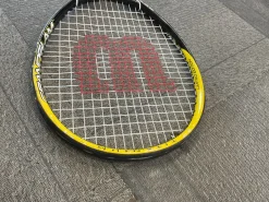 Used Wilson GRAND SLAM Adult Tennis Racquet Yellow Unknown