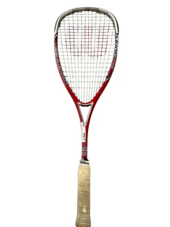 Used Wilson HYPER HAMMER 120 SQUASH RACQUET Adult Squash Racquet Red Unknown