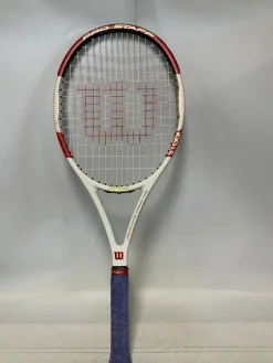 Used Wilson PRO STAFF 100LS Adult Tennis Racquet White 4 1/2"
